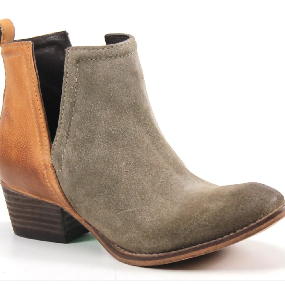 Diba Stop Buy Bootie‎ Color is Dust and Cognac